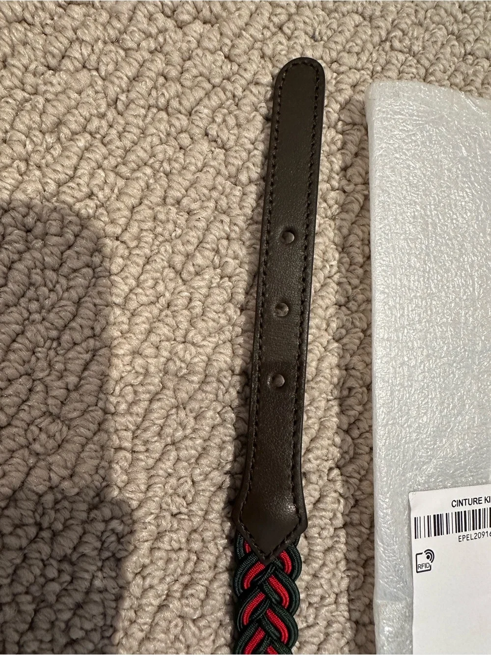 Gucci Braided Red and Black Waist Belt for girls